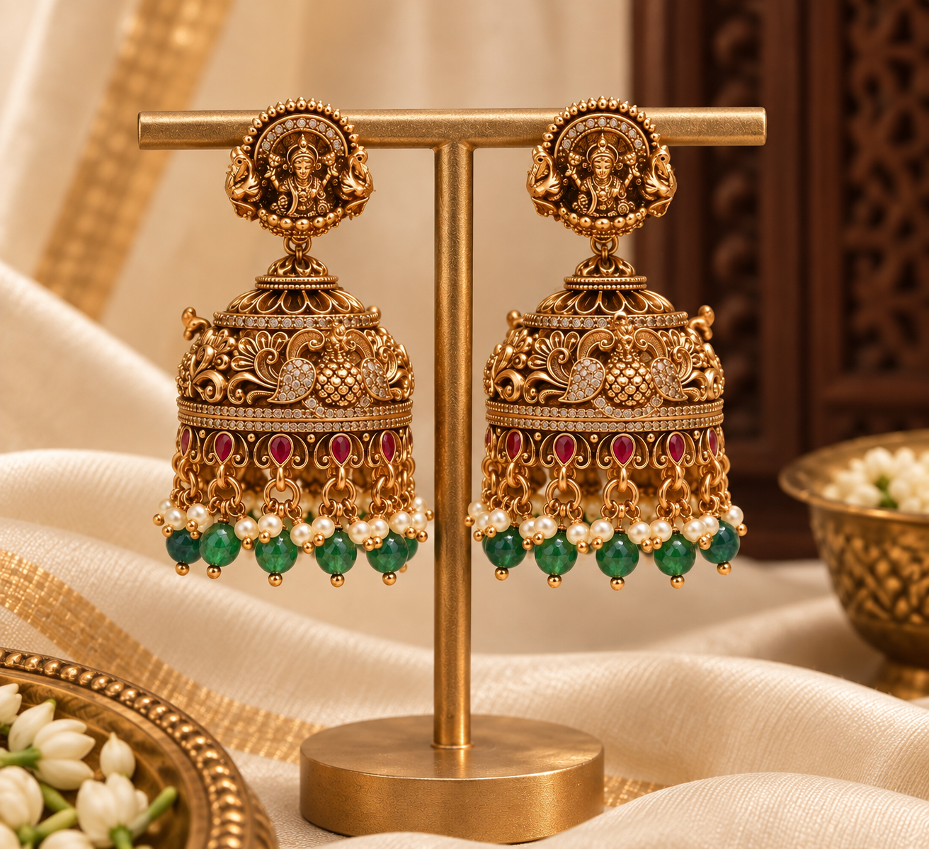 devi-lakshmi-antique-jhumka