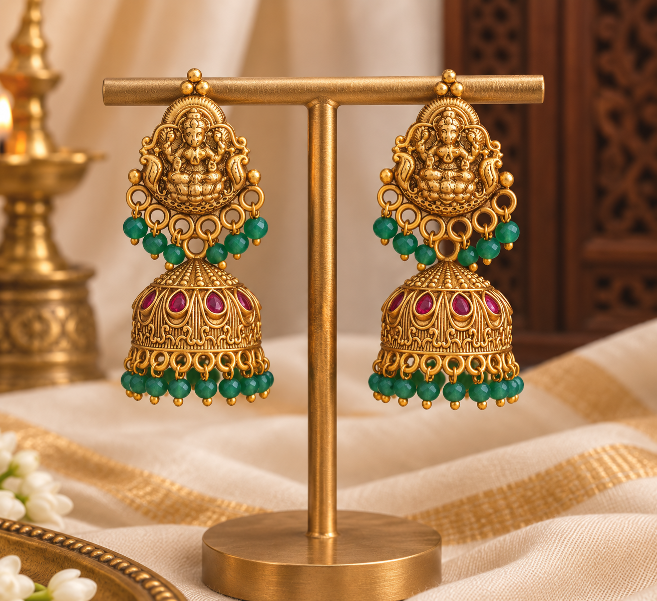 ganesha-antique-jhumka